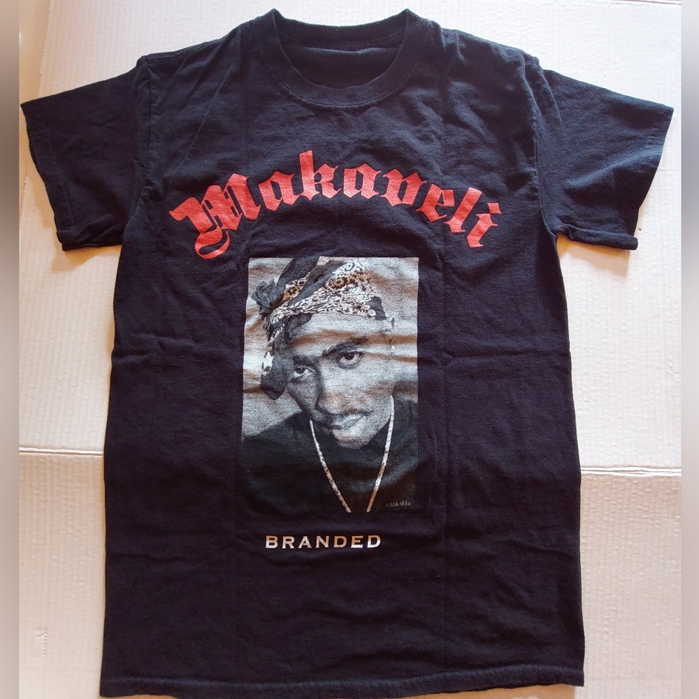 Tupac Shakur The Don Killuminati Shirt Mens Size Small Black Makaveli Branded